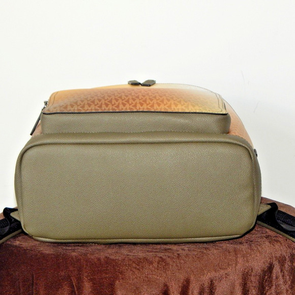NWT Michael Kors COOPER Commuter Ombre MK Logo Laptop Compatible Backpack Olive main image 10